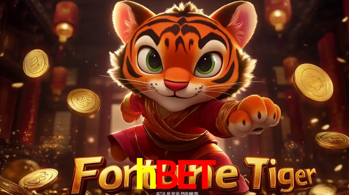O carismático mascote do jogo de slot Fortune Tiger, um tigre fofo em pose de artes marciais, pronto para trazer sorte e multiplicadores de ganhos no cassino online hbet.